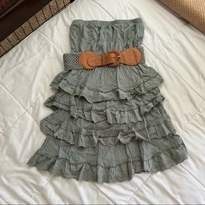 Ruffled Sleeveless Dress
